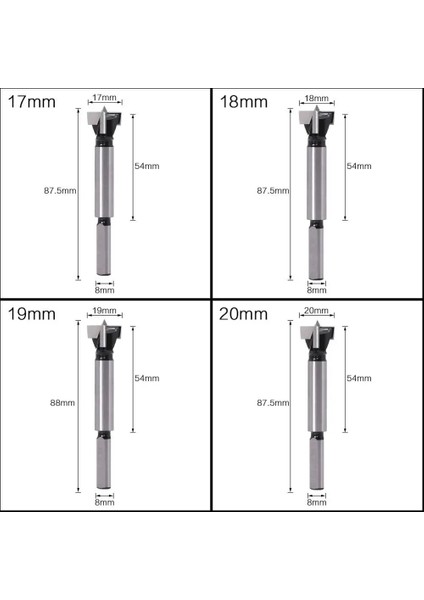 53MM 1 Adet 12-53MM Uzatmak Forstner Bit Burgu Matkap Uçları Ahşap Delik Testere Ağaç Işleme Açacağı Ahşap Kesici Menteşe Pencere Alaşım Kilit (Yurt Dışından)
