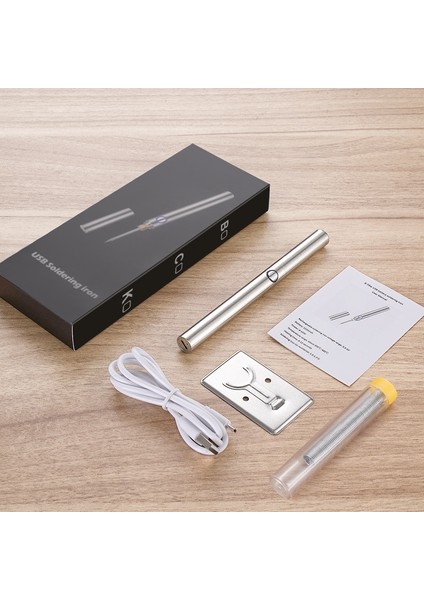 Mavi Tip-Bck Kablosuz Havya Şarj Edilebilir Havya 6 Saniye Kalay USB Havya 510 Arayüzü Havya Ucu (Yurt Dışından) indirimleri