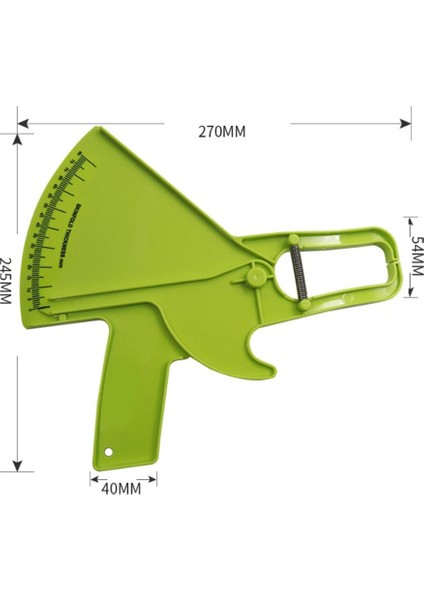 Pembe 80MM Vücut Yağ Kumpas Abs Pembe/yeşil Adipometre Skinfold Ölçümü 11*9.4*1.2 Inç Ağırlık Ölçme Cihazı Ölçme Araçları (Yurt Dışından) indirimleri