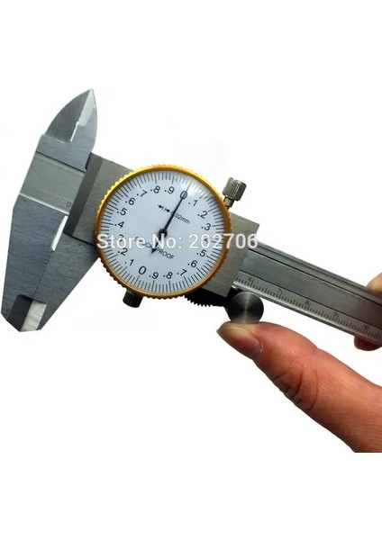 Altın 0.02MM Fabrika Çıkışı 0-6" Inç Kadran Vernier Kumpas 6 Inç .001" Şoka Dayanıklı Kadranlı Kumpas Ölçer Mikrometre (Yurt Dışından)