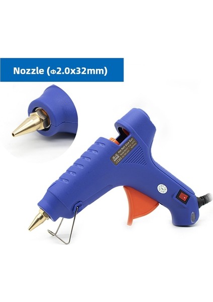 2.0X32MM 60W, Ingiltere Sıcak Tutkal Tabancası 60W Küçük Çaplı 1mm Bakır Meme Sıcak Eriyik Tabancası Küçük Açıklık Ev Manuel Sıcak Tabanca Tutkal Sopa Dıy Tutkal Tabancası (Yurt Dışından)
