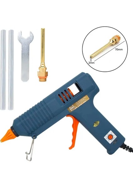 Meme 2.0X70MM Abd Sıcak Tutkal Tabancası 150W Sıcaklık Ayarlanabilir Tutkal Tabancası Uzun Meme 11MM Tutkal Çubukları Endüstriyel ve Dıy Zanaat Sıcak Eriyik Tabancası (Yurt Dışından)