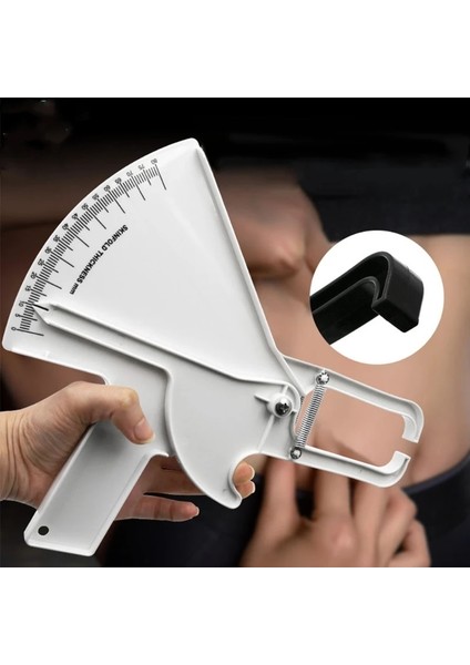 Beyaz Hassas Deri Kıvrım Kaliper Kolay Güvenilir Araç Uygulanabilir Vücut Yağını Izleme Deri Kıvrım Kalınlığında 80 Mm'ye Kadar Ölçer (Yurt Dışından) modelleri