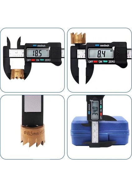 Hiçbir Dijital Kumpas 150MM 100MM Elektronik Dijital Kumpas Karbon Fiber Kadran Vernier Kumpas Ölçer Mikrometre Ölçme Aracı Dijital Cetvel (Yurt Dışından)