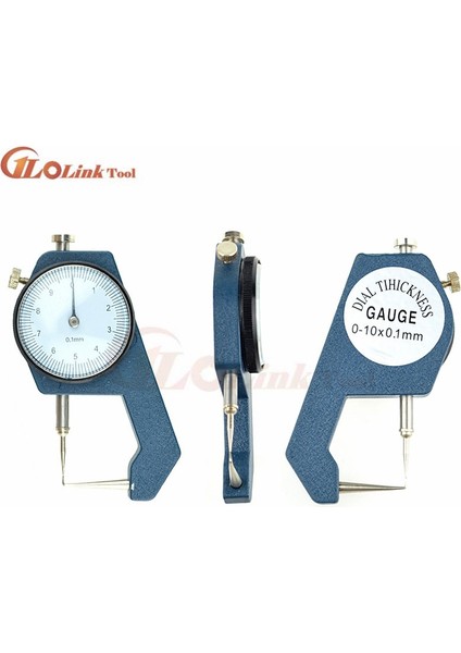 0-10MM Tpye2 Kalınlık Kadran Ölçer 0-20MM Deri Kalınlığı Metal Test Cihazı Ölçü Leathercraft Aracı Zanaat 0-10MM Ölçer (Yurt Dışından) fırsatları