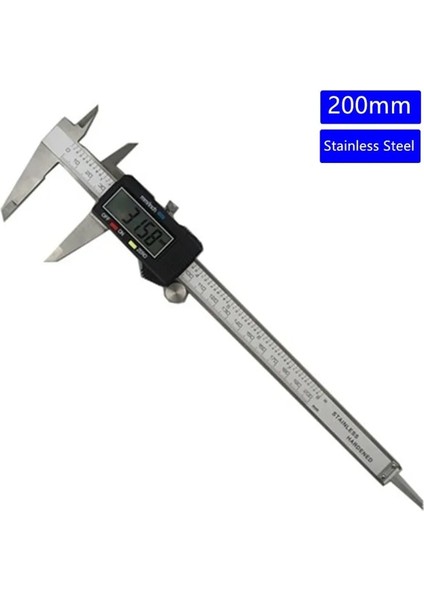 200MM Metal 0 ~ 150MM/200MM/300MM 0.01MM Elektronik Dijital Sürmeli Kumpaslar Paslanmaz Çelik Mikrometre Ölçme Aletleri LCD Ekran (Yurt Dışından)