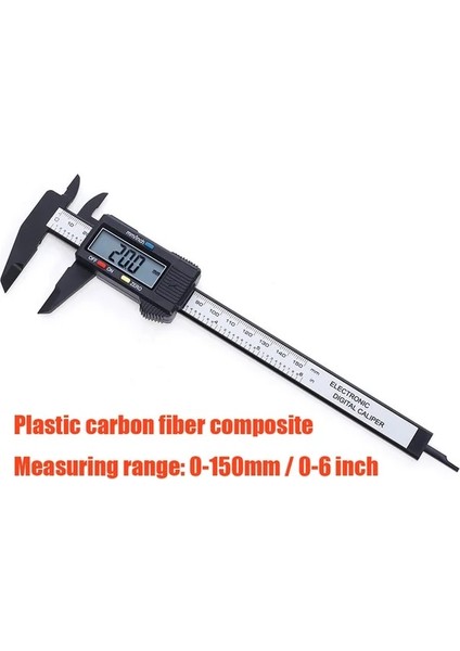 Dijital Kumpas 01 Dijital Kumpas Taşınabilir Elektronik Sürmeli Kumpas 100MM Kaliper Mikrometre Dijital Cetvel Ölçme Aracı 150MM 0.1mm (Yurt Dışından)