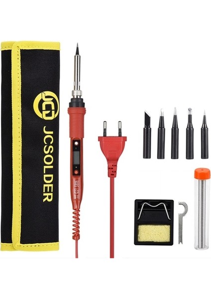 Beyaz 80W 110V, Abd 908S Elektrikli Havya 80W LCD Dijital Ekran Ayarlanabilir Sıcaklık 220V/110V Havya Ipuçları Kaynak Onarım Araçları (Yurt Dışından)