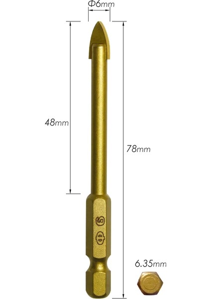 1 Takım (3-4-6-8-10MM) Tasp 5 Adet Cam Matkap Ucu Seti Tungsten Karbür Titanyum Kaplamalı Seramik Fayans Kesici 1/4 "şap 3 4 6 8 10MM Inşaat Araçları (Yurt Dışından) fırsatları