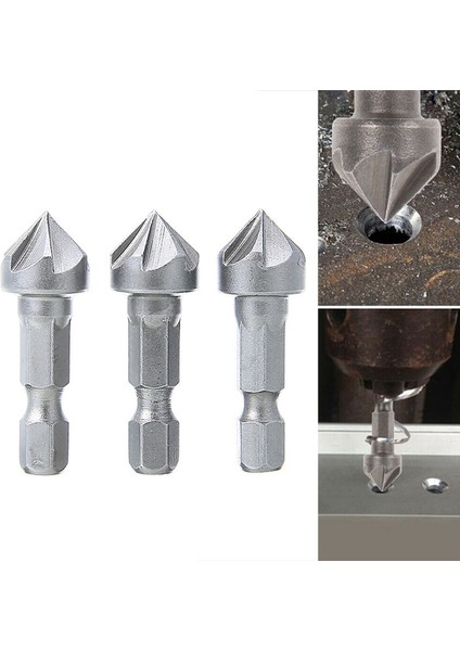 3 Adet 1/3 Adet 90 Derece Havşa Matkap Pah Ucu 1/4 "hex Shank Marangozluk Ağaç Işleme Açı Noktası Konik Kesme Kesici Bur Kaldırmak (Yurt Dışından) fiyatları