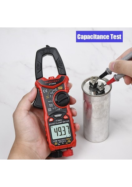 HT200A Mini Temel Akım Kelepçesi Multimetre Profesyonel Otomotiv Test Cihazı Dijital True Rms Ohm Hz 600 V Ac Dc Kapasite Pinza Amp Metre Habotest (Yurt Dışından) modelleri