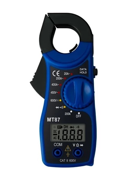 Mavi Aneng MT87 Dijital Kelepçe Multimetre 1999 Sayımlar Ac Amp Ampermetre Voltmetre Ncv Ohm Yüksek Hassasiyetli Test Cihazı Profesyonel Metre Testi (Yurt Dışından)