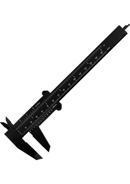 Siyah 0-150MM Sürmeli Kaliperler Çift Kurallı Ölçekli Plastik Derinlik Yükseklik Ölçü Aracı Derinlik, Yükseklik ve Çap Ölçmek Için (Yurt Dışından) fırsatları