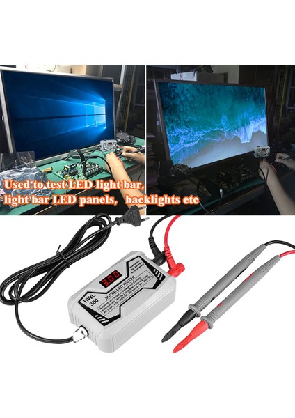 Siyah Ab Tak LED Şerit Test Cihazı Tv Arka Işık Gerilim Göstergesi 0-300 V Şerit Lamba Test Cihazı Çok Amaçlı Dijital Ekran Ölçüm Aletleri (Yurt Dışından) modelleri