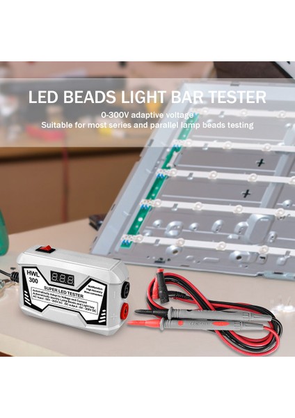 Siyah Ab Tak LED Şerit Test Cihazı Tv Arka Işık Gerilim Göstergesi 0-300 V Şerit Lamba Test Cihazı Çok Amaçlı Dijital Ekran Ölçüm Aletleri (Yurt Dışından) fırsatları
