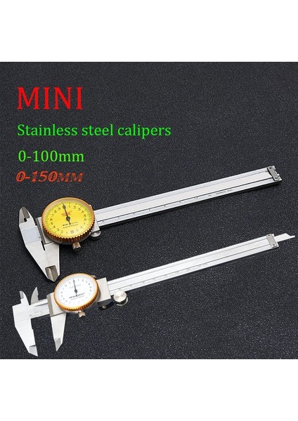 0-150 0-150 Paslanmaz Çelik Masalı Yüksek Hassasiyetli Çalışma Kumpasları Vernier Kumpaslar Kadran Darbeye Dayanıklı Paslanmaya Dayanıklı Ölçme Aletleri (Yurt Dışından) modelleri
