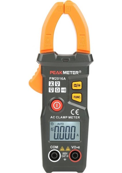 PM2016A Peakmeter PM2016A/PM2016S Arka Işık Dijital Ekran Kelepçe Multimetre 6000 Sayım Otomatik Aralığı Ac/dc Gerilim Akım Ölçer Ohmmetre (Yurt Dışından) fırsatları