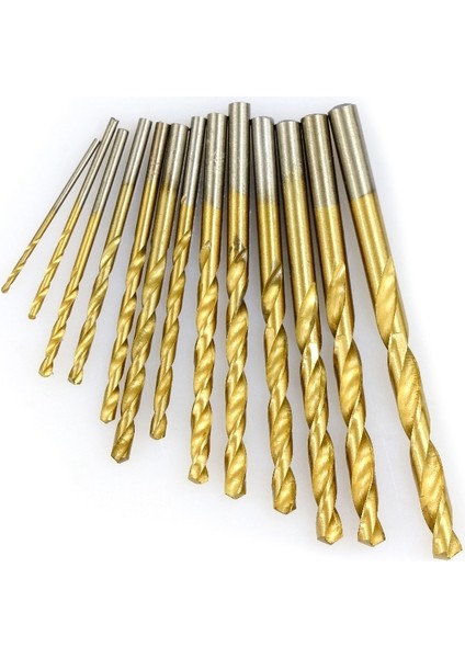 Beyaz Çelik 13 Adet 1.5-6.5mm Yuvarlak Büküm Matkap Ucu Seti Hss Titanyum Kaplamalı Düz Şaft Yumruk Delik Kesici Ağaç Işleme Araçları Ahşap Matkap Uçları (Yurt Dışından) modelleri