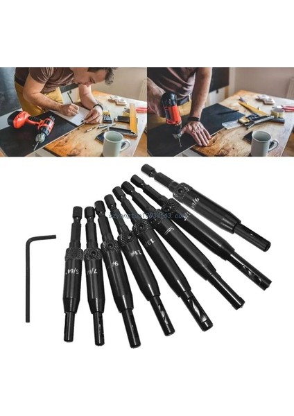 16 Parçalı Set Kendinden Merkezleme Matkap Uçları Kapı Pencere Dolabı Ağaç Işleme Menteşe Donanımı (Yurt Dışından) fiyatları