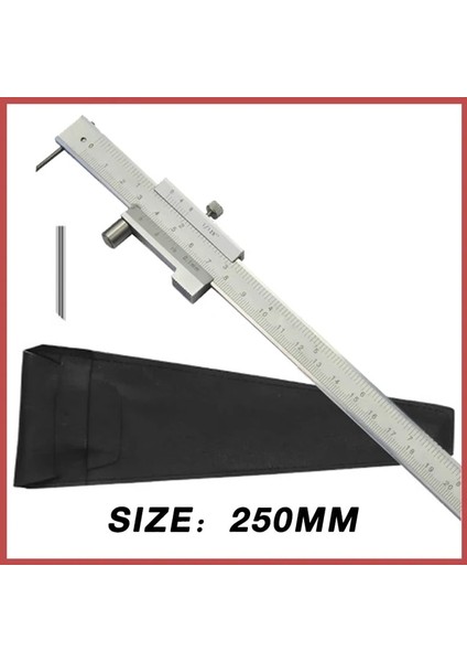 250 mm Makle 200 MM-500 mm Paralel Çapraz Kumpas 2 Karbür Çizici/iğne Paslanmaz Çelik Sürmeli Kumpaslar Işaretleme Ölçer Markalama Aracı (Yurt Dışından)