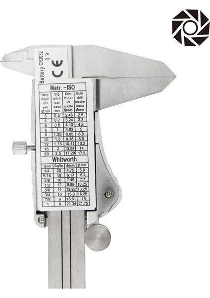 Büyük Dijital IP54 Dijital Kumpas Metal Cetvel Ölçer Paslanmaz Çelik Elektronik Sürmeli Kaliperler Mikrometre Derinlik Ölçme Araçları 0-150MM (Yurt Dışından)