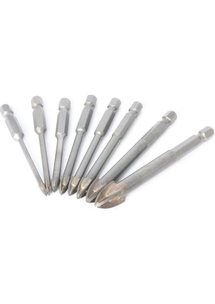 Siyah Nitrür 5mm x 10 Çapraz Hex Kiremit Uçları Cam Seramik Beton Delik Açıcı Alaşım Üçgen Matkap Boyutu 3/4/5/6/7/8/10/12MM Elektrikli El Aletleri Aksesuarları (Yurt Dışından) indirimleri