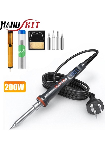 90W Kiti Abd Plug 110V 200W Havya Taşınabilir Dijital Sıcaklık Ayarı Otomatik Uyku Dahili Termal Seramik Isıtma Elektronik Kaynak Araçları (Yurt Dışından) fırsatları