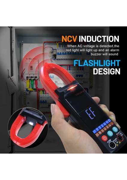 FS8330PRO-RED Xin Test Cihazı Dijital Pens Metre Dc Ac Akım 400A Ampermetre Büyük Renkli Ekran Voltmetre Direnç Sıcaklık Test Cihazı (Yurt Dışından) fırsatları