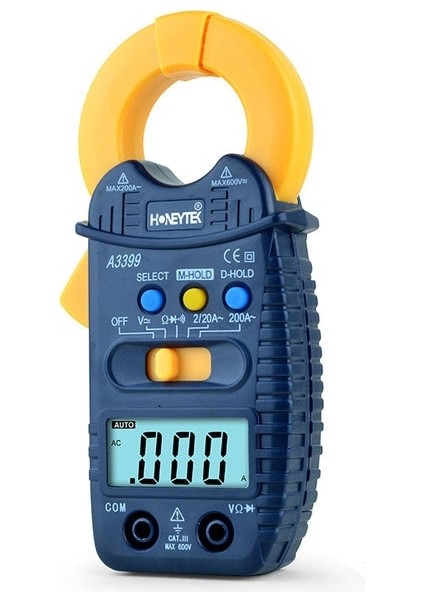 A3399 Honeytek Ac Dc Dijital Pens Metre 600A Akım Gerilim Direnç Multimetre Yüksek Hassasiyetli Akım Kelepçesi Amperimetro Test Cihazı (Yurt Dışından)