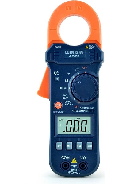 A3399 Honeytek Ac Dc Dijital Pens Metre 600A Akım Gerilim Direnç Multimetre Yüksek Hassasiyetli Akım Kelepçesi Amperimetro Test Cihazı (Yurt Dışından)