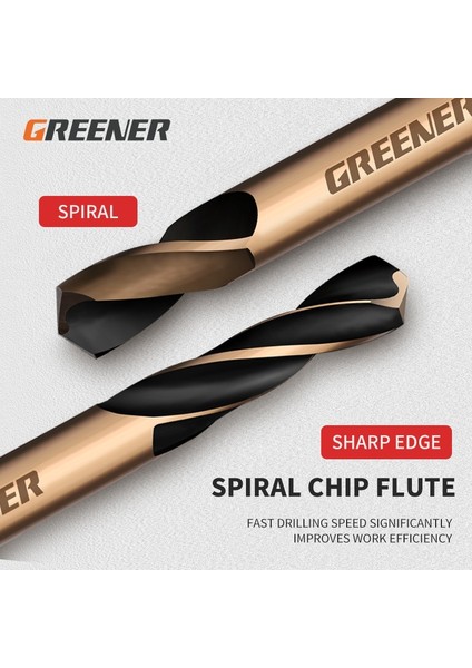 4.0mm 10 Adet Yeşil 3.0-6.0mm Kobalt Kaplamalı Büküm Matkap Ucu Seti Süper Sert Matkap Ucu Ahşap/metal/paslanmaz Çelik Delik Kesici Elektrikli El Aletleri (Yurt Dışından) indirimleri