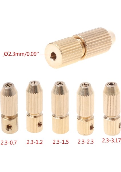 2-1.2 (0.7mm-1.2mm) 1 Adet 2.3mm 3.17MM Mikro Matkap Kelepçe Fikstürü Chuck 0.7-3.2mm Elektrik Motor Mili (Yurt Dışından)