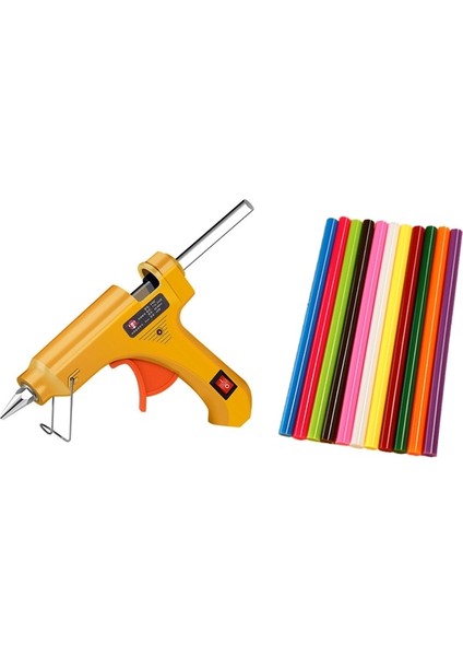 Set-2 Ab 30 W Mini Tutkal Tabancası Sabit Sıcaklık El Yapımı Dıy Çocuk Oyuncak Tamir Aracı Küçük Sıcak Silikon Tabancası 7 mm Renkli Tutkal Çubukları (Yurt Dışından)