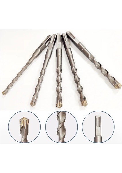 12MM x 350MM Sds Kare Tungsten Çelik Alaşımlı Çapraz Matkap Ucu 350MM Beton Matkap Ucu Sds Plus Sds Kare.duvarları ve Taşları Delmek Için (Yurt Dışından)