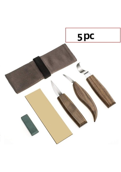 5 Adet 1/5 Adet Ahşap Oyma Araçları Keski Ağaç Işleme Kesici El Aleti Seti Ahşap Oyma Bıçağı Dıy Soyma Ahşap Oyma (Yurt Dışından)