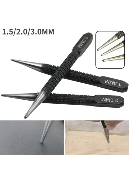 1.5mm 1 Pc 1.5mm/2mm/3mm Alaşımlı Çelik Otomatik Merkezi Punch Seti Ayarlanabilir Yaylı El Aletleri Işaretleyici Ahşap Cam Basın Dent Metal Matkap (Yurt Dışından) fırsatları