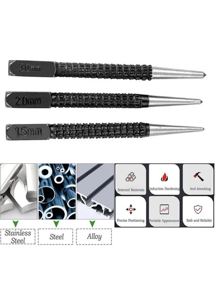 1.5mm 1 Pc 1.5mm/2mm/3mm Alaşımlı Çelik Otomatik Merkezi Punch Seti Ayarlanabilir Yaylı El Aletleri Işaretleyici Ahşap Cam Basın Dent Metal Matkap (Yurt Dışından) indirimleri