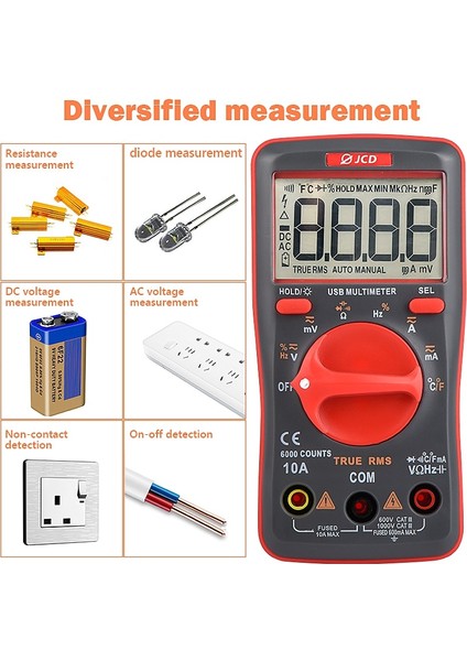 UM16-1 80W 220V, Ab Jcd 80W Dijital Elektrikli Havya Sıcaklığı Ayarlanabilir LCD Ekran, Çok Fonksiyonlu Multimetre Lehim Kaynak Araçları (Yurt Dışından) fırsatları