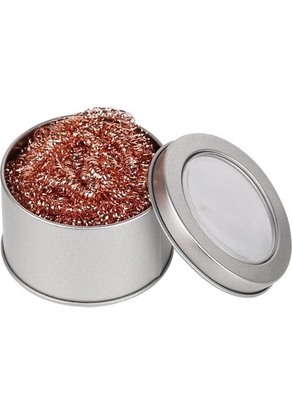 Kutulu Lehim Sökme Temizleme Topu Havya Örgü Filtre Temizleme Memesi Ucu Bakır Tel Temizleme Topu Metal Cüruf Kutusu Temizleme Topu (Yurt Dışından)