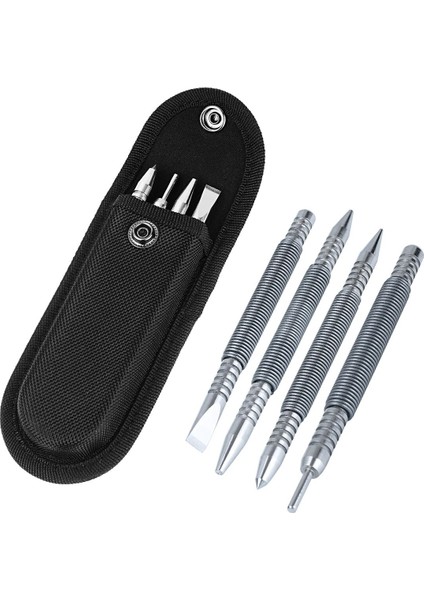 Merkez Pimi Bestnule 4 Parça Çift Kafalı Çivi Ayarlayıcı Menteşe Pimi Sökücü Punch Seti Çift Kafa ve Soğuk Keski ve Merkez Punch Seti (Yurt Dışından) fiyatları