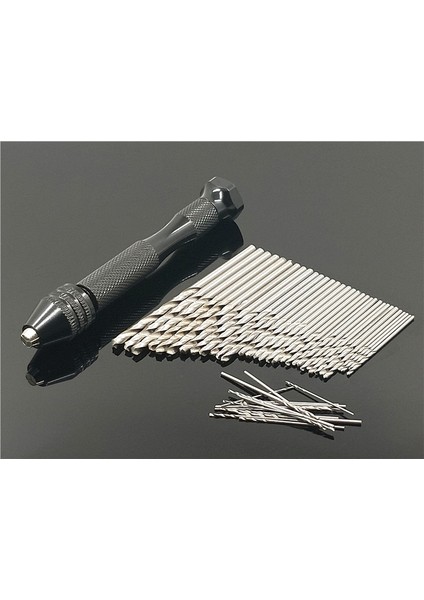1 Adet ve 28 Adet Mini Mikro Alüminyum 0.3-3.4mm El Matkabı Anahtarsız Mandren ile Döner Aletler Ahşap Delme + Hss Büküm Matkap Uçları Seti Manuel (Yurt Dışından)