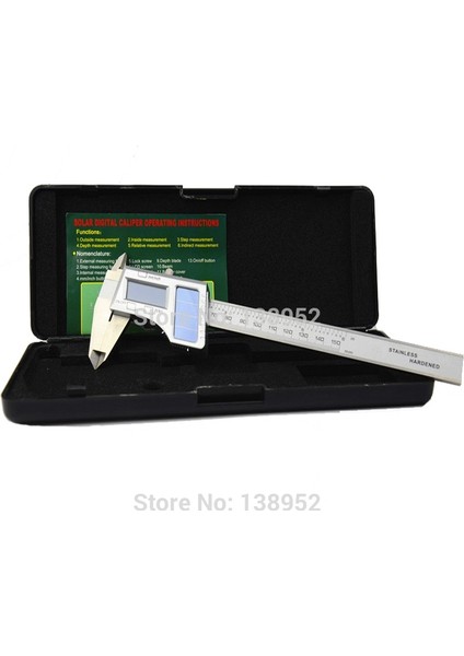 Paslanmaz 0.01MM Yüksek Kalite 150MM 0.01MM Paslanmaz Çelik Güneş Dijital Kumpas Güneş Enerjisi Karbon Fiber Elektronik Sürmeli Ölçer Mikrometre (Yurt Dışından) fiyatları