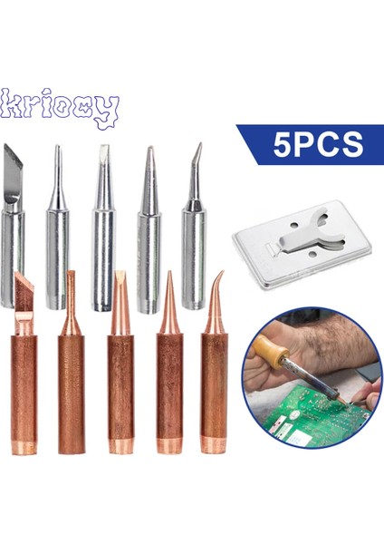 Gösterildiği Gibi 5 Adet Saf Bakır Kurşunsuz 900M-T-K Havya Ucu Havya Ucu Lehimleme Rework Istasyonu Lehimleme Araçları (Yurt Dışından) fiyatları