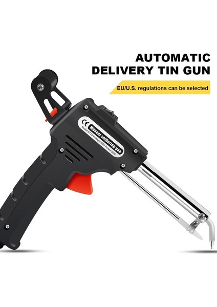 Sarı Set 60W, Ab Elektrikli Havya 110V/220V 60W Abd/ab/fiş El Tipi Dahili Isıtma Otomatik Endüstriyel Teneke Tabancası Kaynak Onarım Aracı (Yurt Dışından)
