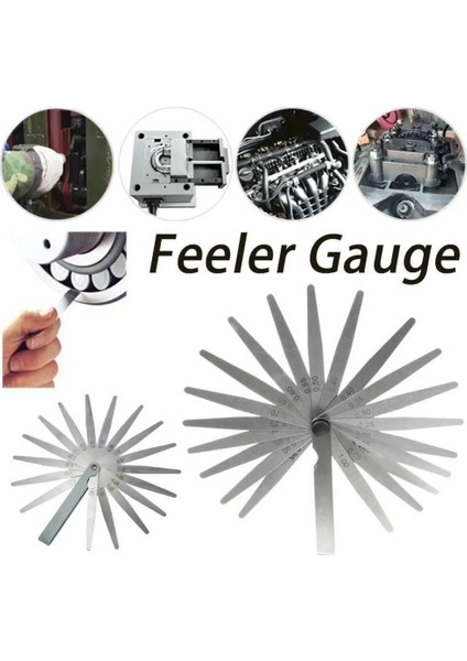 20 Bıçak 0.05-1mm Feeler Göstergeleri Evrensel Kalınlık Ölçer Yüksek Doğruluk Boşluk Ölçme Aracı Paslanmaz Çelik Katlanabilir Feeler Probu Kalınlık Göstergeleri (Yurt Dışından) modelleri