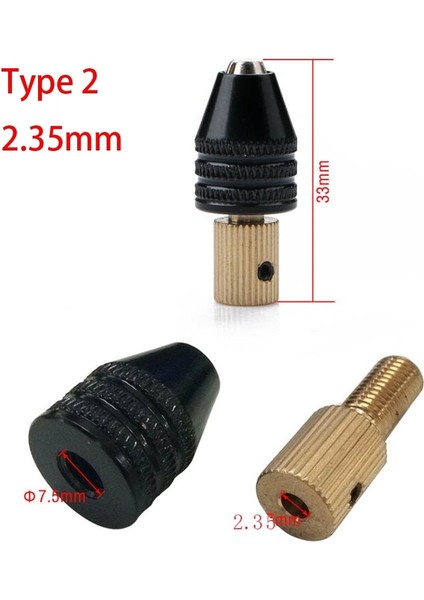 2 mm Mini Evrensel Mikro Matkap Chuck Seti Kartuşu 0.3-3.5mm Matkap Ucu Seti Adaptörü El Matkabı/elektrikli Matkap Araçları 2mm-5mm (Yurt Dışından)