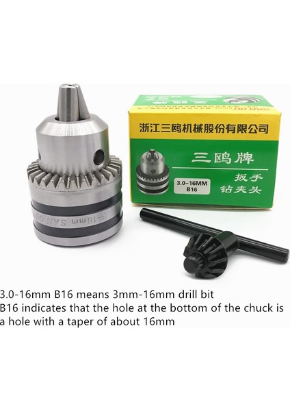 B10 0.6-6mm Demir Yepyeni 1.5-10MM B12 1-10MM Konu Anahtarlı Chuck Elektrikli Matkap Chuck Adaptörü B10 0.6-6 mm (Yurt Dışından) fırsatları