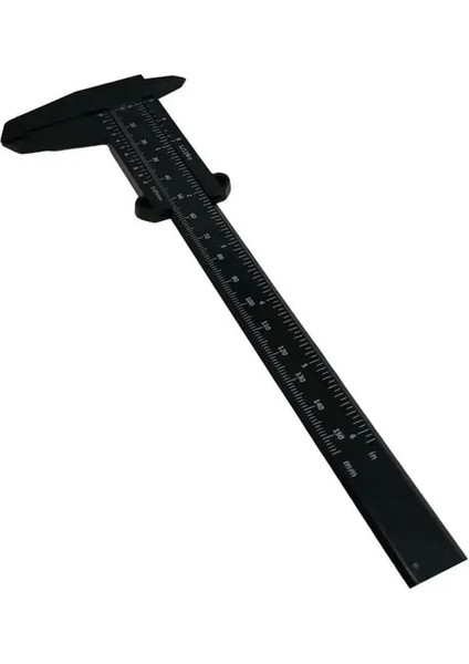 150MM Siyah 1 Adet 0-150MM Mini Plastik Sürgülü Sürmeli Kumpas Ölçer Cetvel Ev Ölçü Aracı Ölçer El Aletleri Öğrenci Ölçme Aletleri (Yurt Dışından)