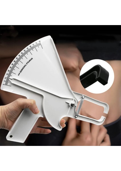 Siyah Hassas Deri Kıvrım Kaliper Kolay Güvenilir Araç Uygulanabilir Izleme Vücut Yağı Deri Kıvrım Kalınlığında 80 Mm'ye Kadar Ölçer Dropship (Yurt Dışından) indirimleri