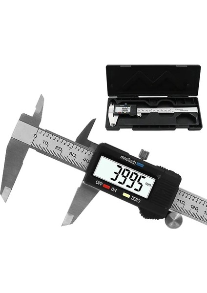 Kumpas Kutusu 6 Inç 0-150MM Ölçme Aracı Paslanmaz Çelik Kumpas Dijital Sürmeli Kumpas (Yurt Dışından)